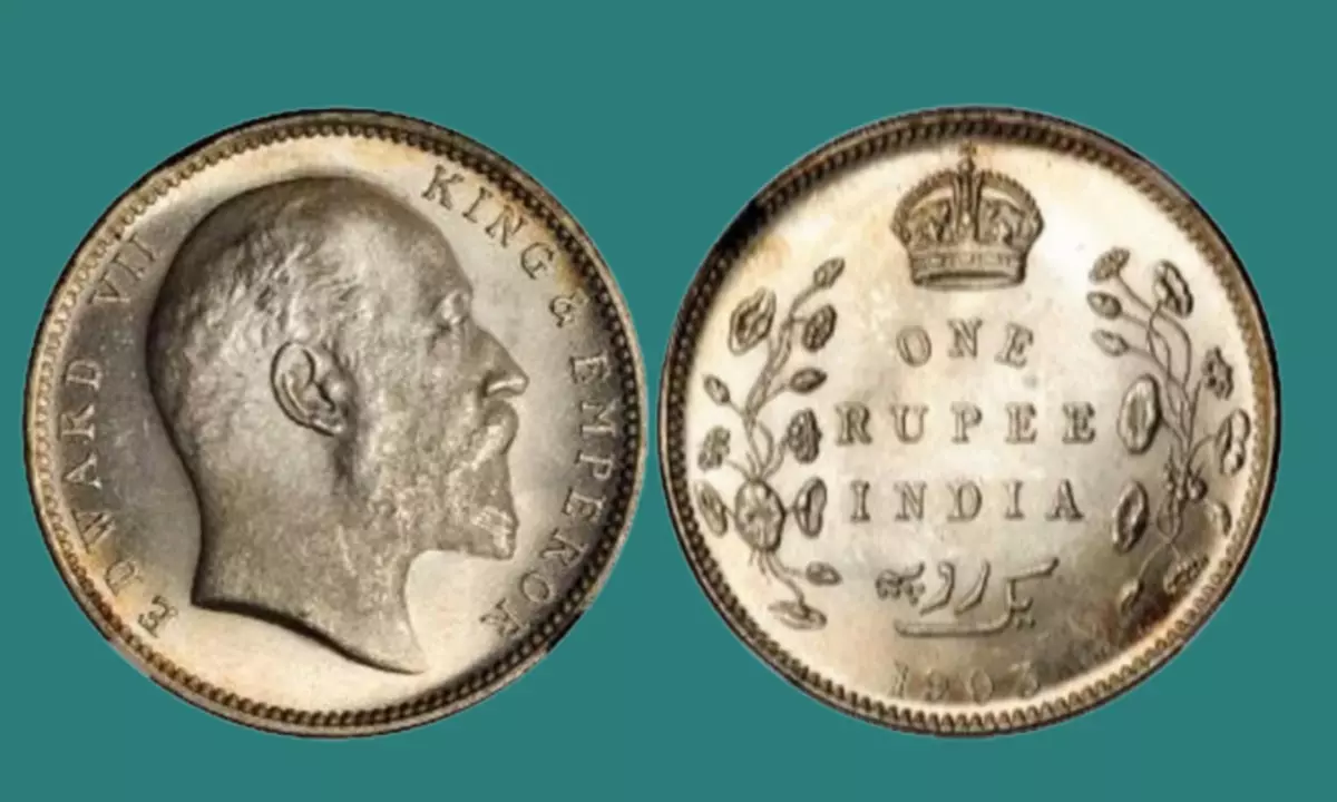 King Edward 7th One Rupee Coin Value